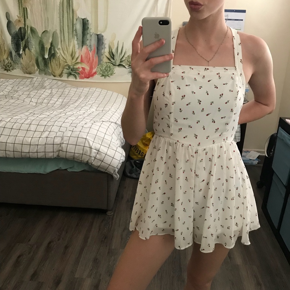 F21 flower romper